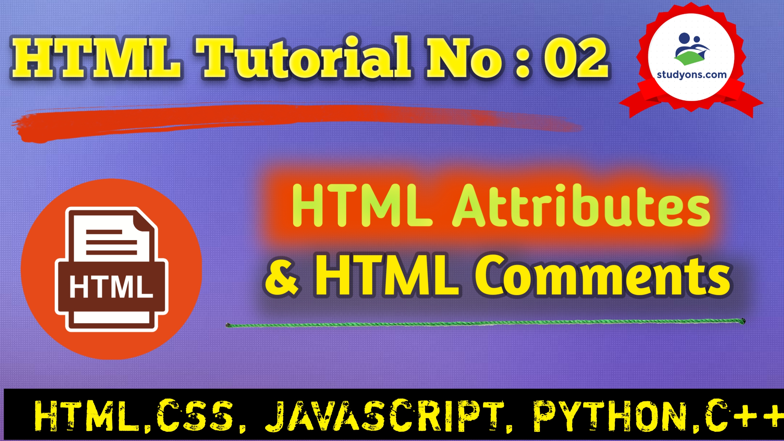 HTML Attributes And HTML Comments PART 02 StudyMuch