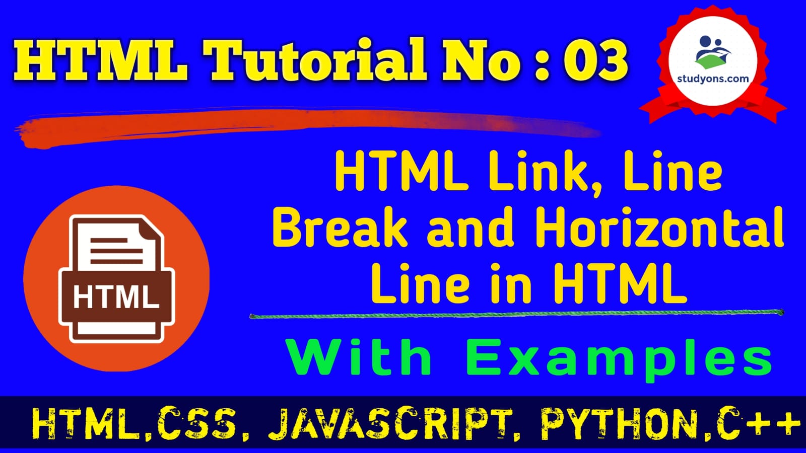 HTML tutorial 3