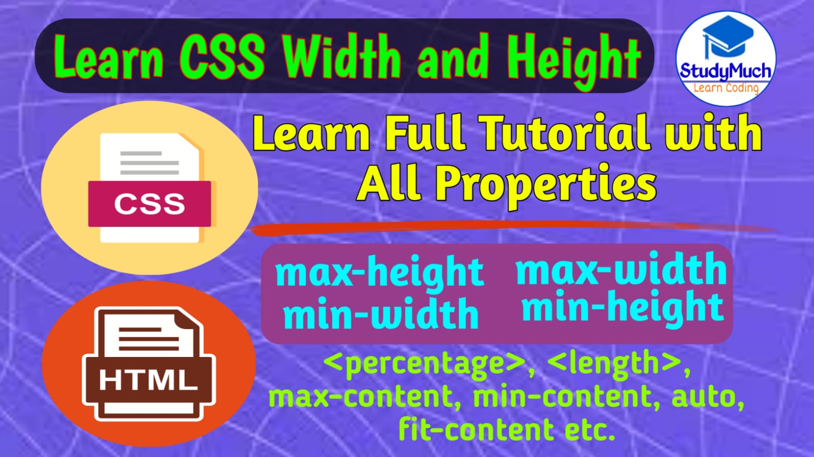 StudyMuch CSS Width & Height