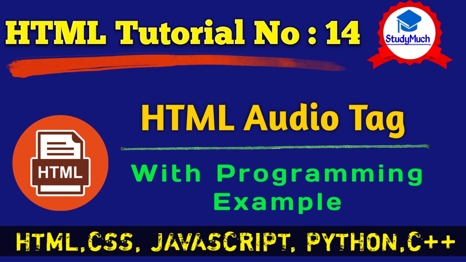 StudyMuch.in HTML Audio Learn Coding