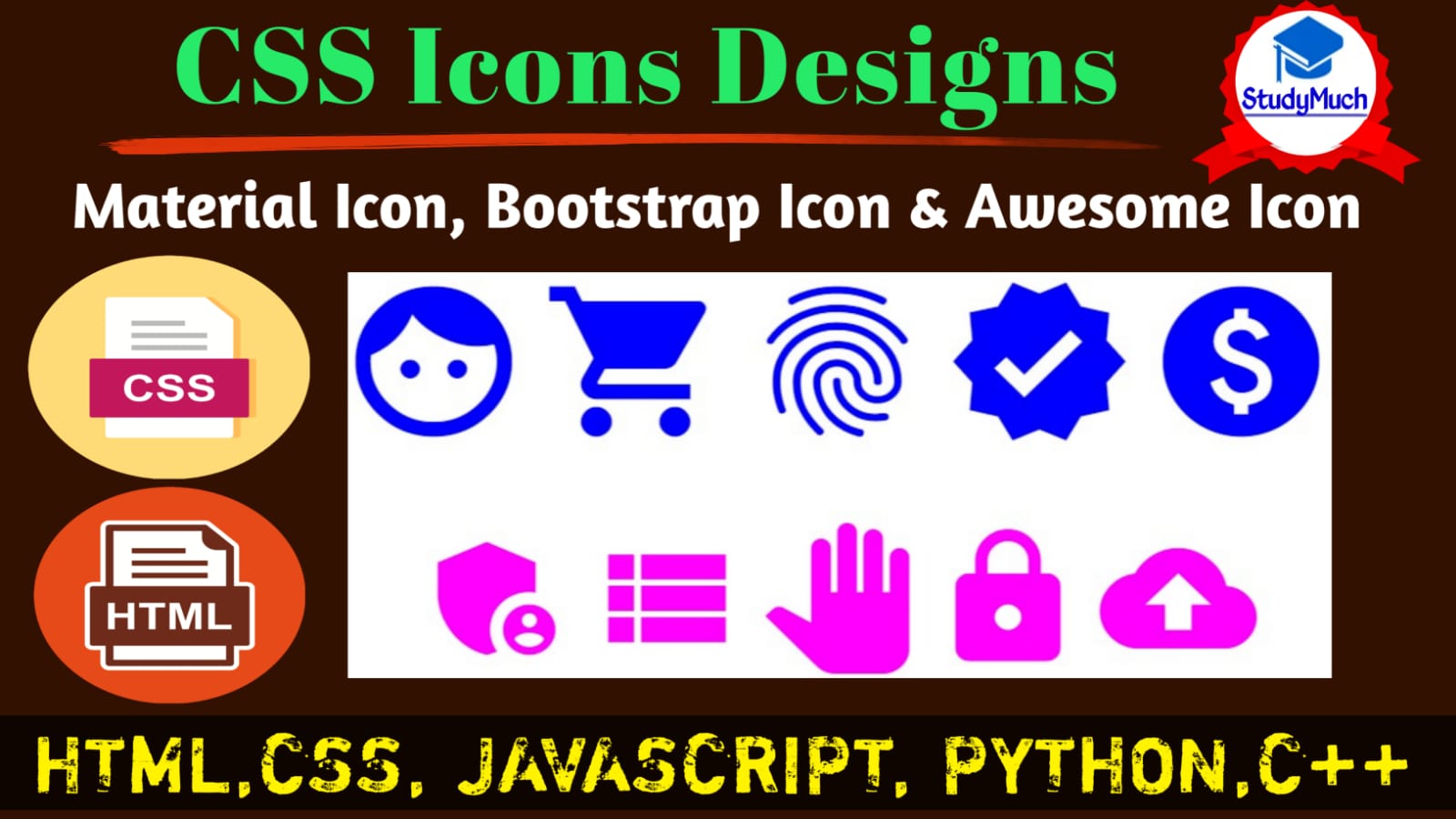 StudyMuch CSS Icons