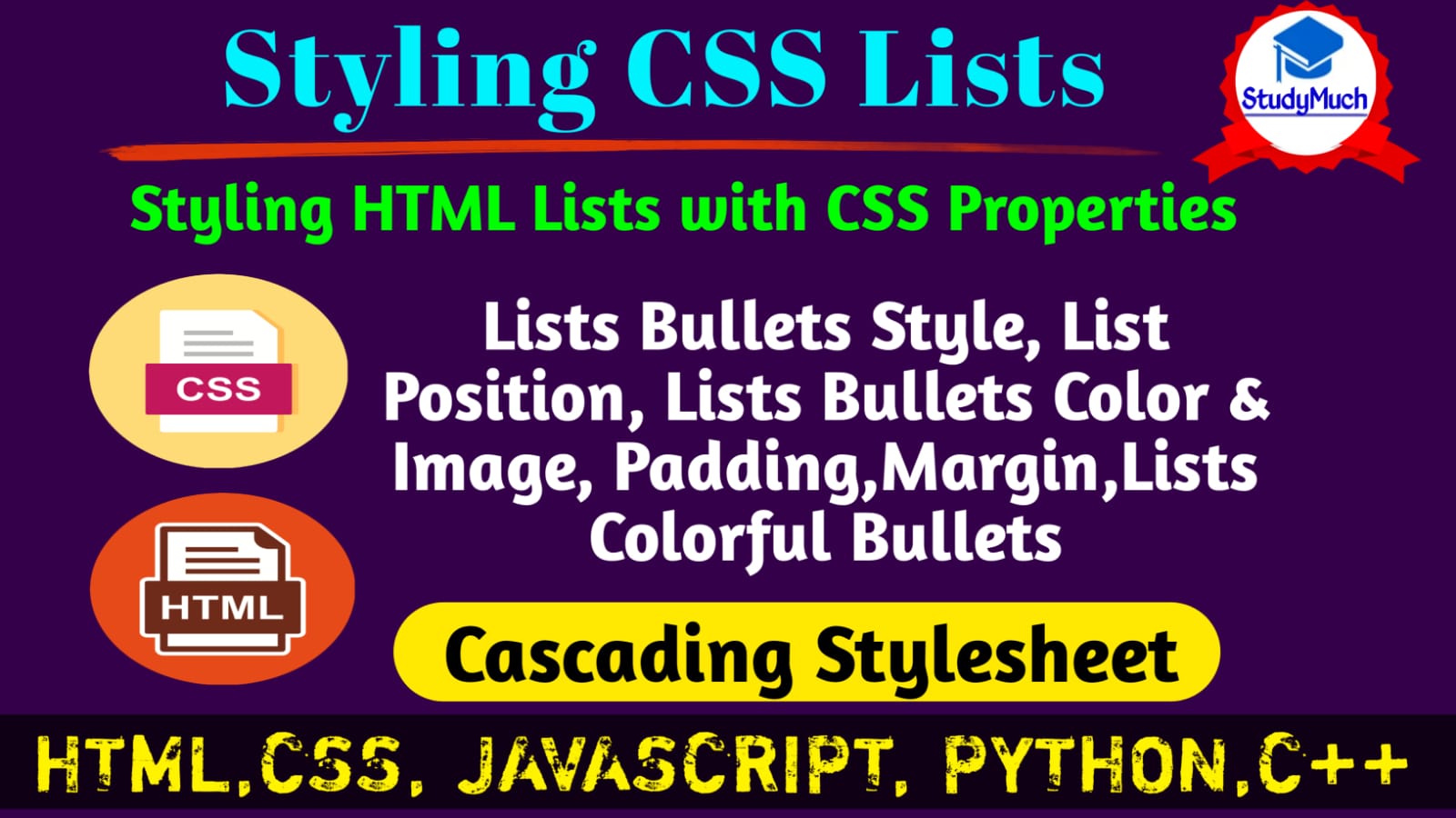 StudyMuch CSS Lists
