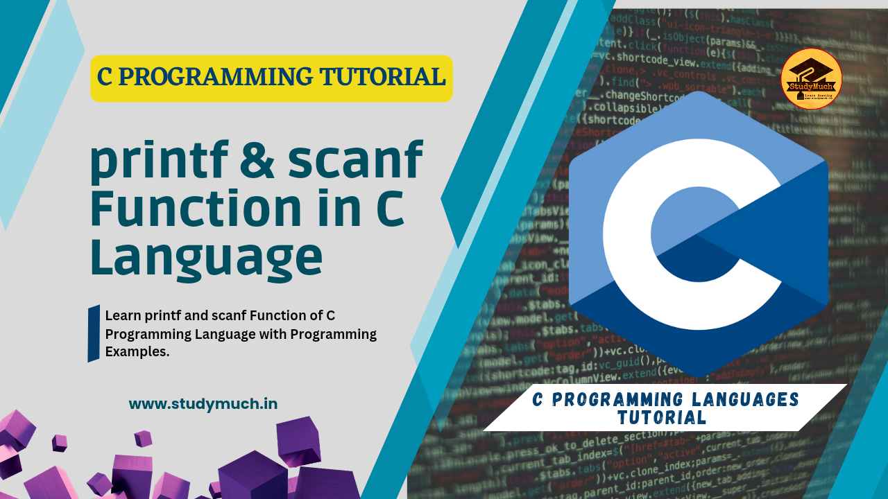 printf and scanf function in C