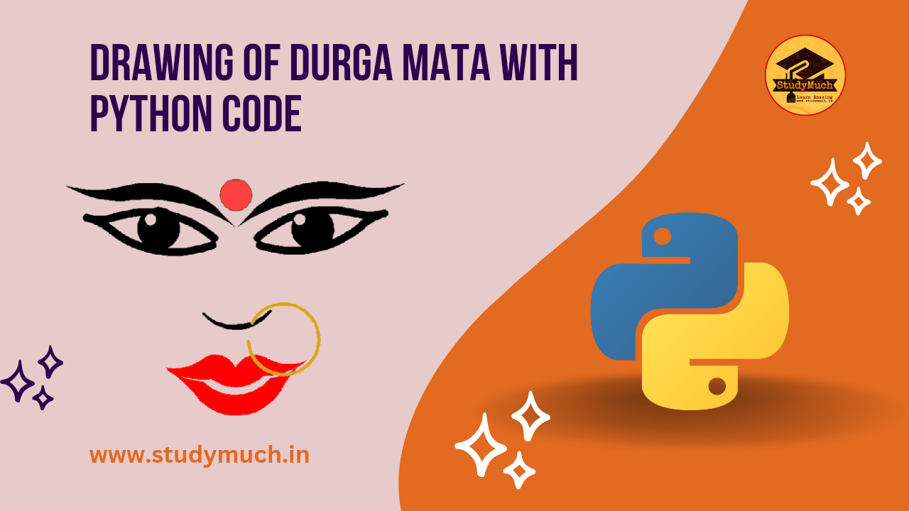 Drawing of Durga Mata with Python Code