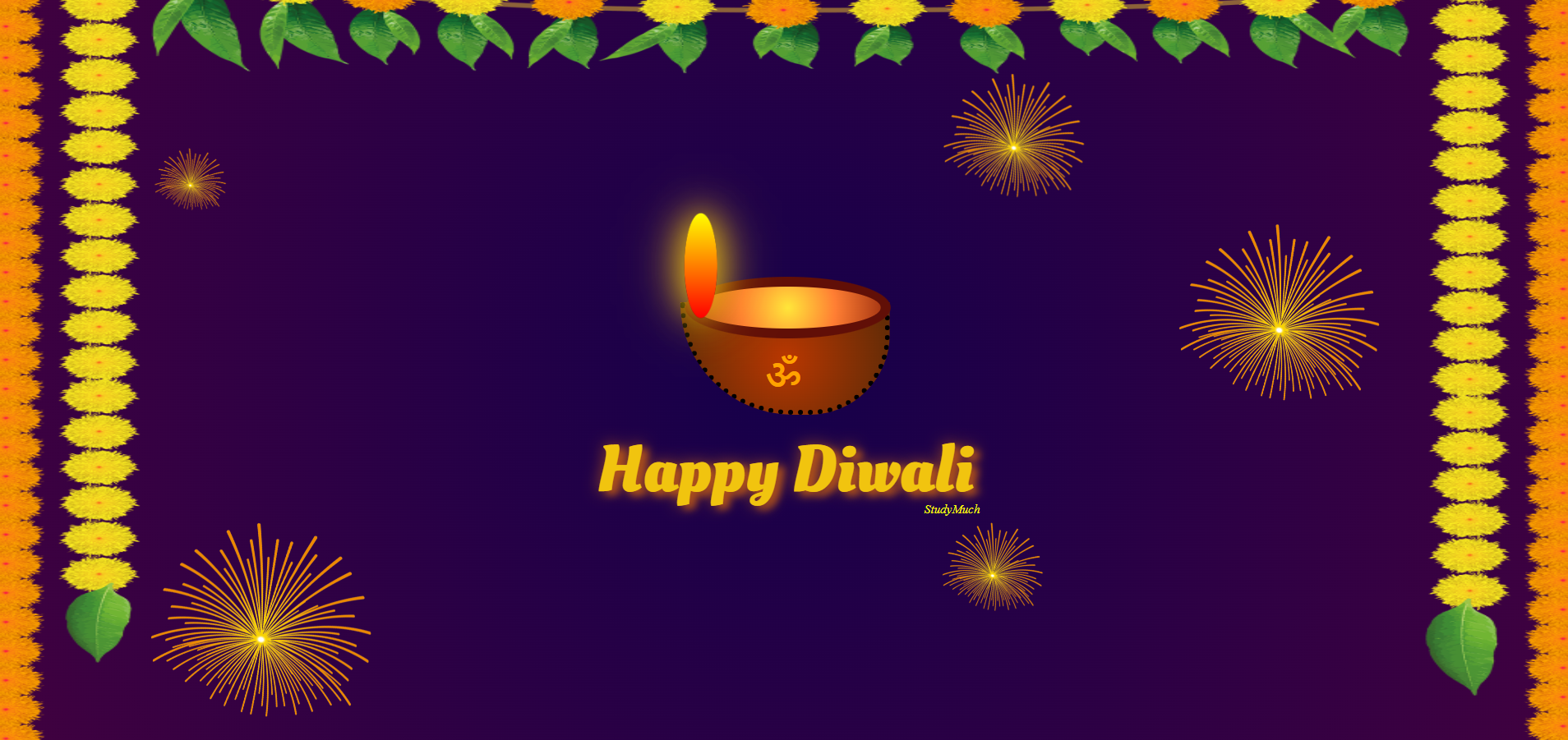 Diwali Wishing Template Program